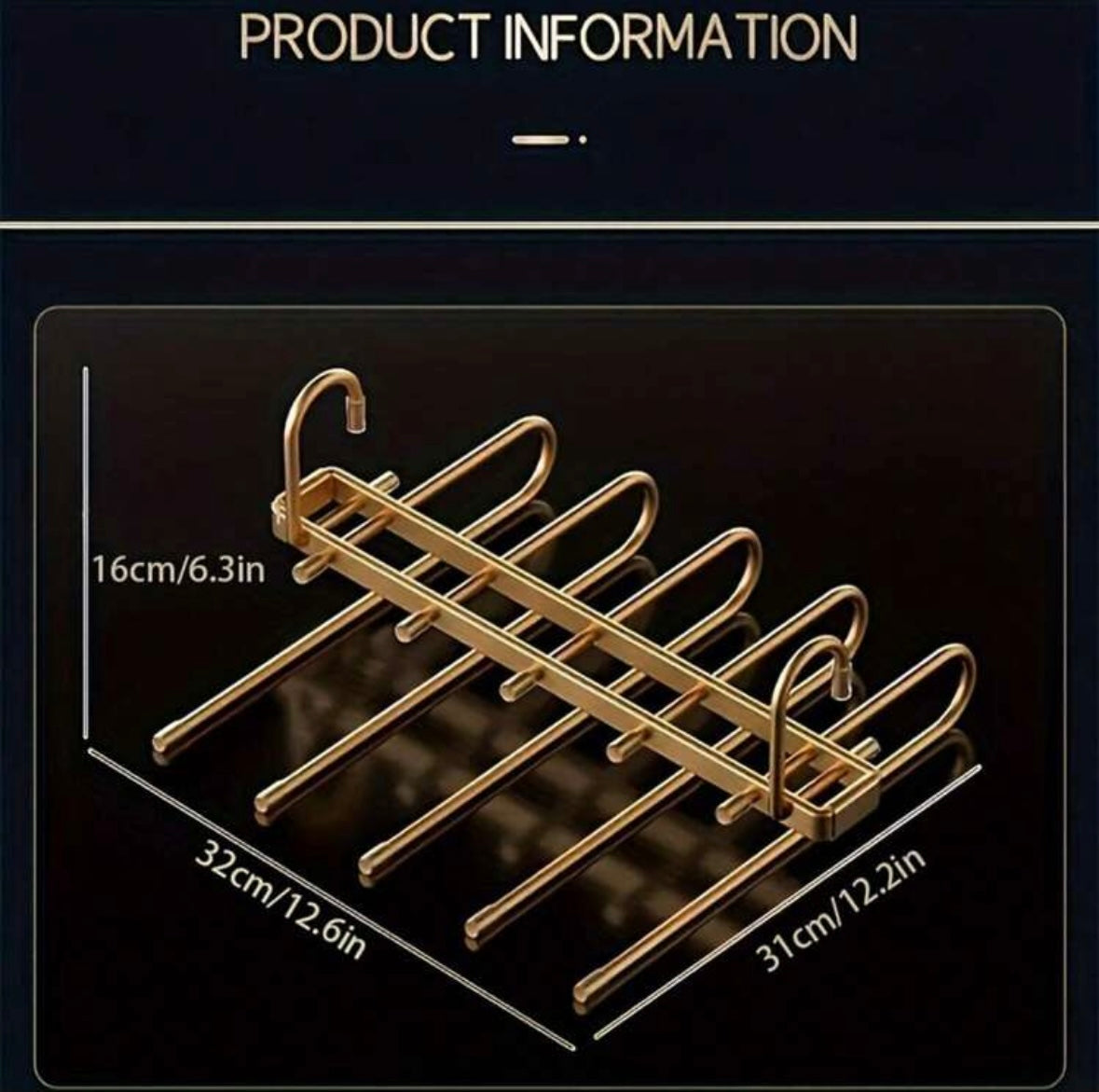 Gold Foldable Trouser Hanger