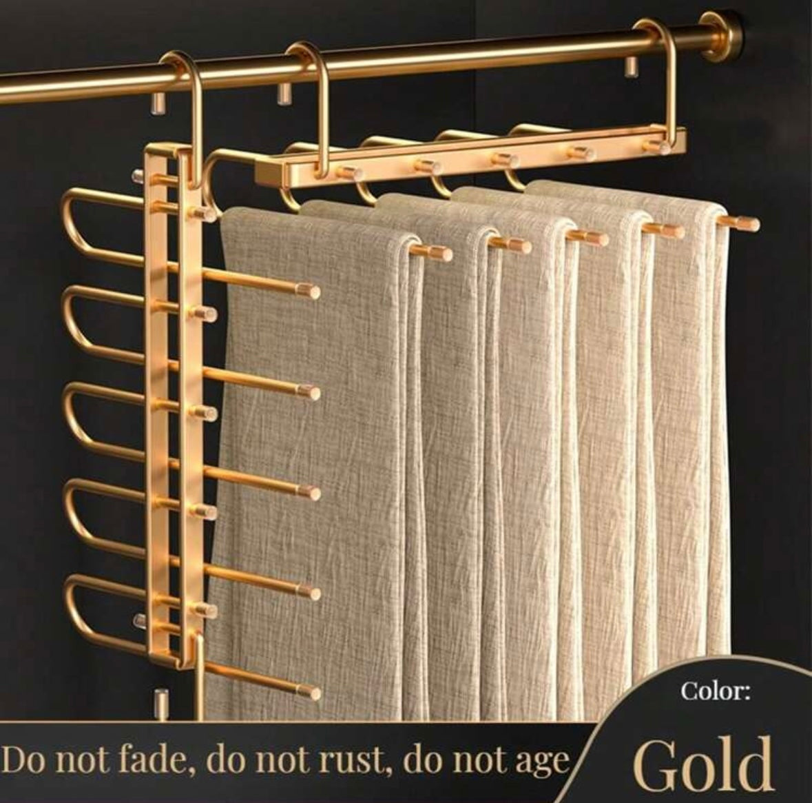 Gold Foldable Trouser Hanger