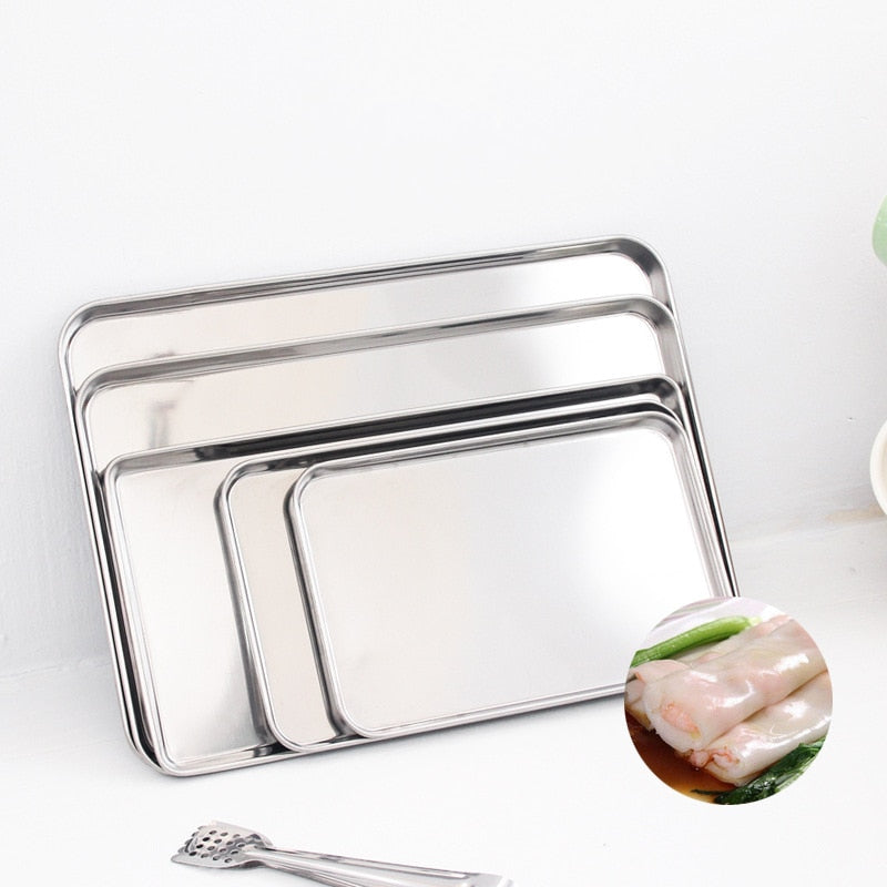 Rectangle Stainless Steel Storage Trays