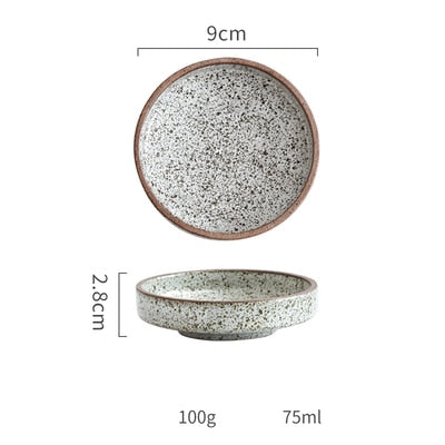 Round Ceramic / Pottery Dish used for Sauce and Seasoning