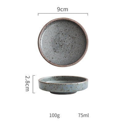 Round Ceramic / Pottery Dish used for Sauce and Seasoning