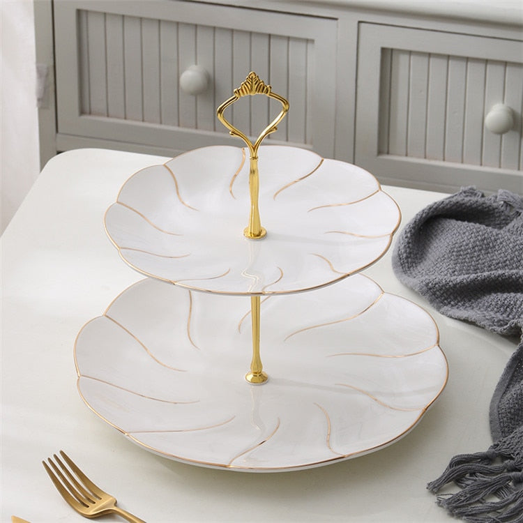 Europe Gold Inlay Porcelain Tableware