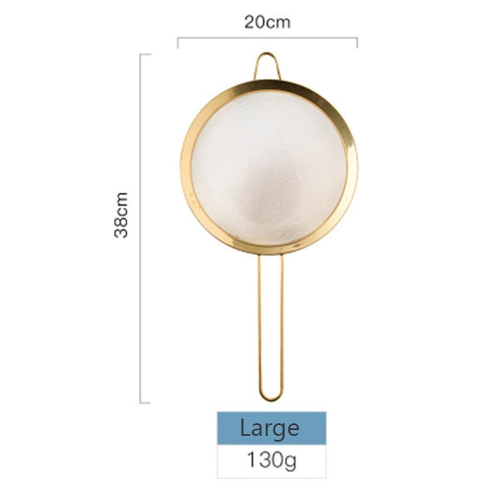 Stainless Steel Gold Mesh Colanders
