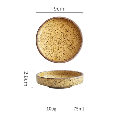 Round Ceramic / Pottery Dish used for Sauce and Seasoning