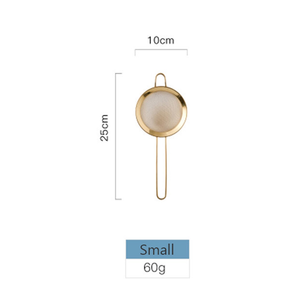 Stainless Steel Gold Mesh Colanders