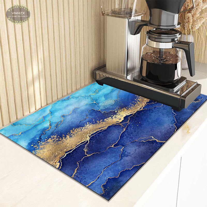 Luxury Marble Gold Drainage Mat