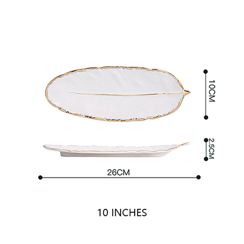 Luxury Ceramic Serving and Storage Tray