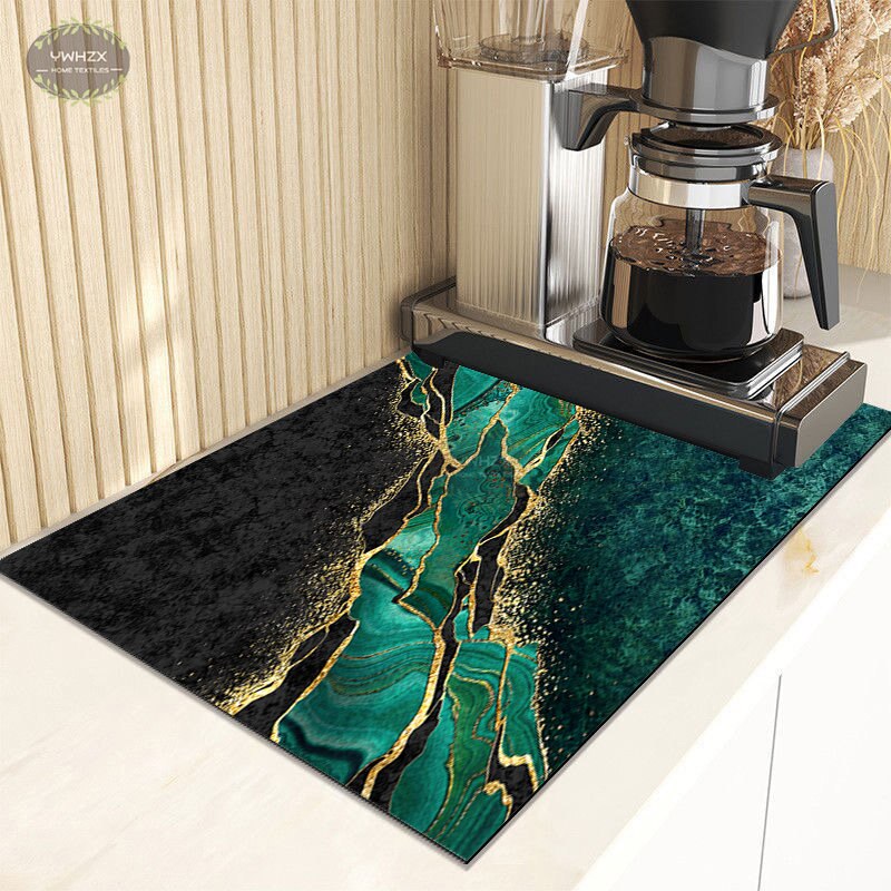 Luxury Marble Gold Drainage Mat