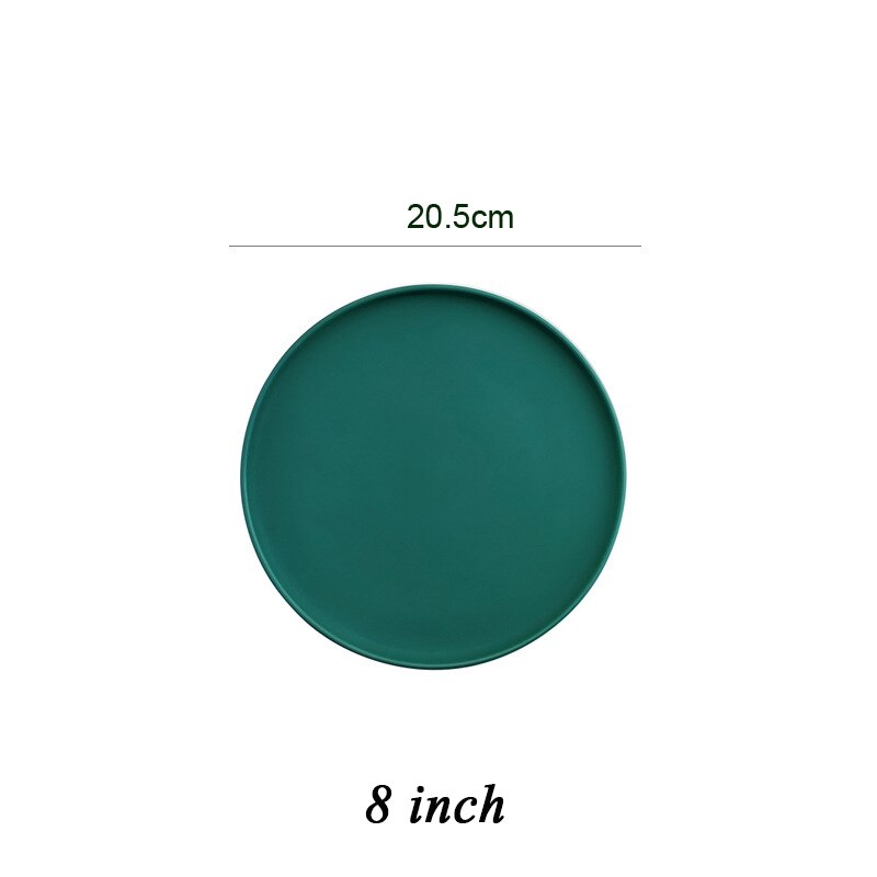 Round Matte Ceramic Tableware