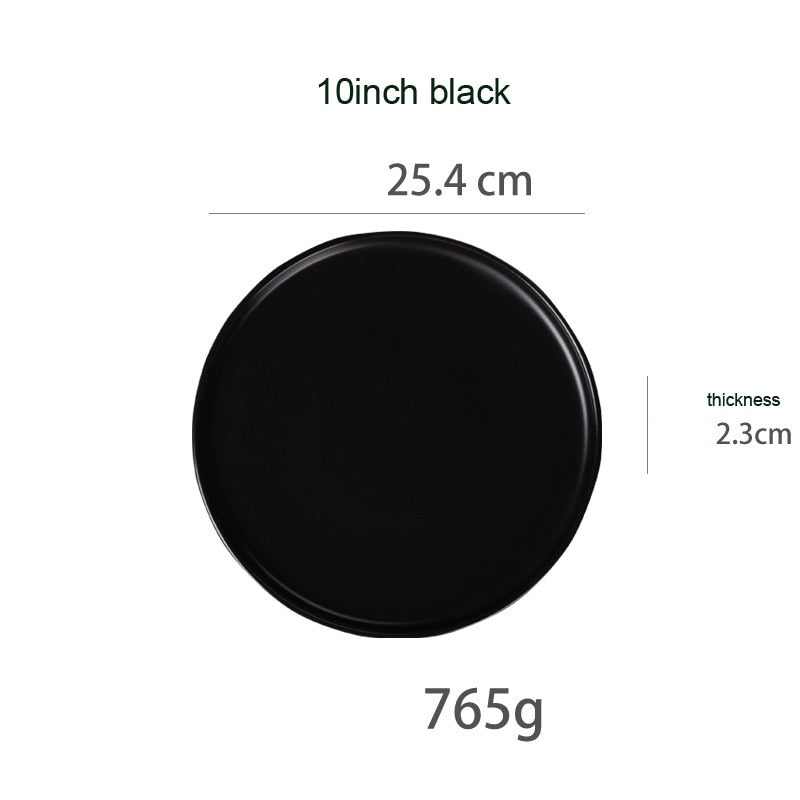 Round Matte Ceramic Tableware
