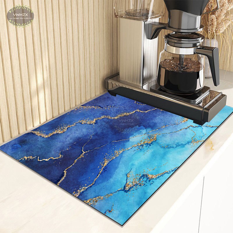 Luxury Marble Gold Drainage Mat