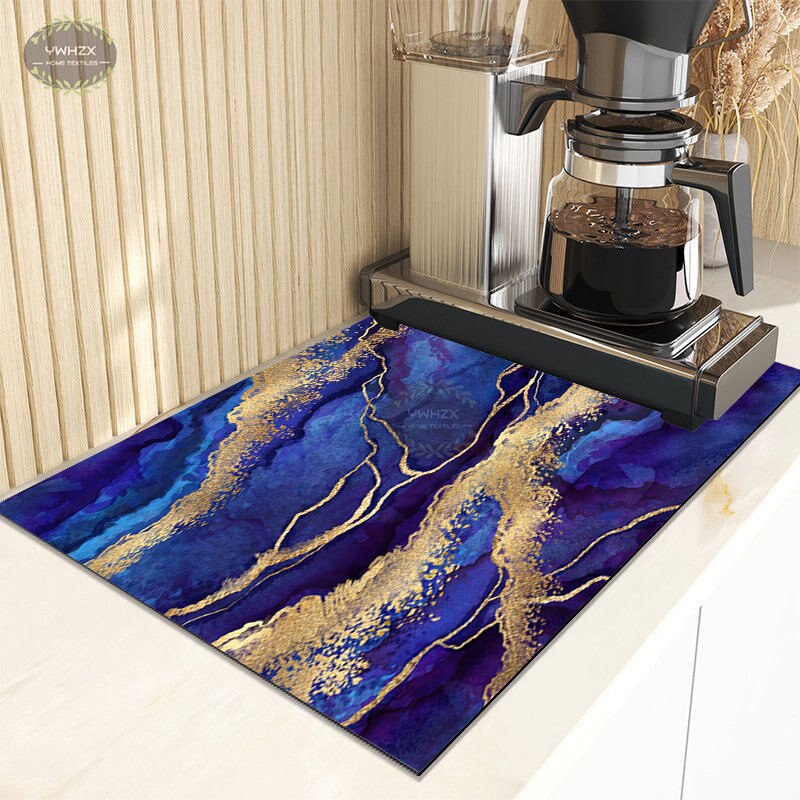 Luxury Marble Gold Drainage Mat