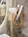 This Gold Iron Hanging Basket