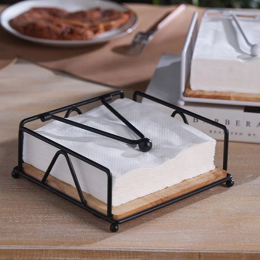 Black Serviette Holder