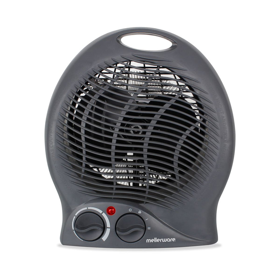 Mellerware Heater Floor Fan Plastic Graphite 2Heat Settings 2000W "Swiss"