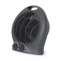 Mellerware Heater Floor Fan Plastic Graphite 2Heat Settings 2000W "Swiss"