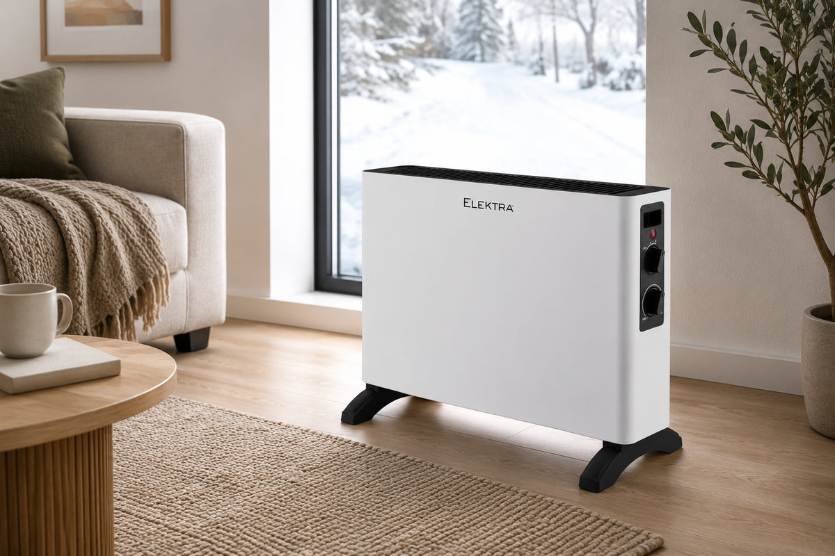 Elektra Portable Convection Heater Portable with Adjustable Thermostat