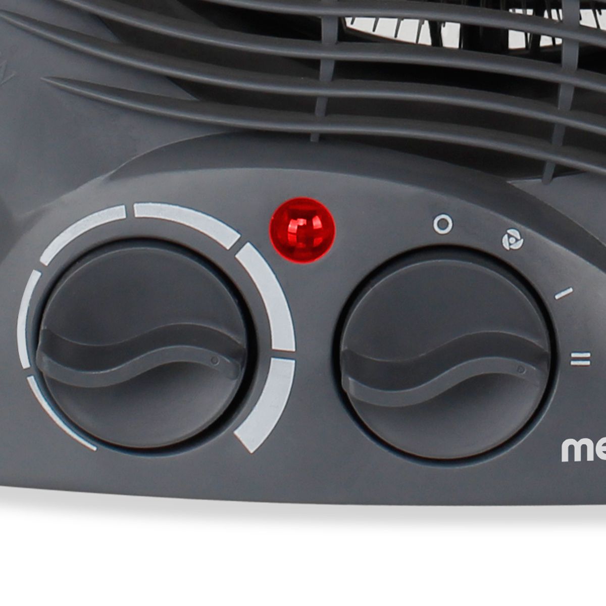 Mellerware Heater Floor Fan Plastic Graphite 2Heat Settings 2000W "Swiss"