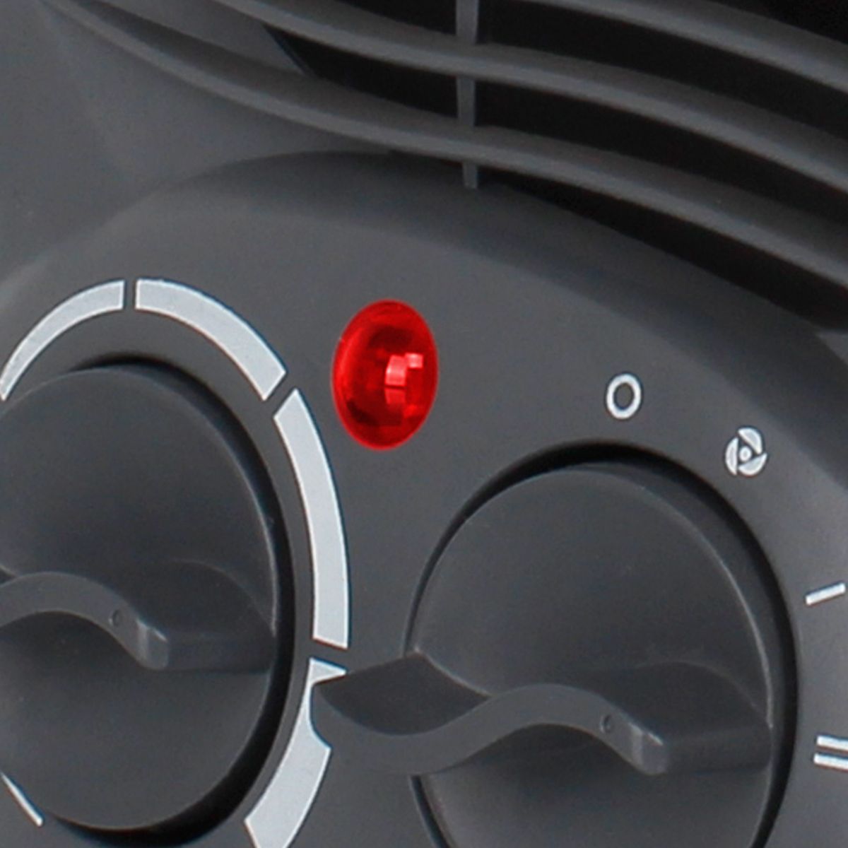 Mellerware Heater Floor Fan Plastic Graphite 2Heat Settings 2000W "Swiss"