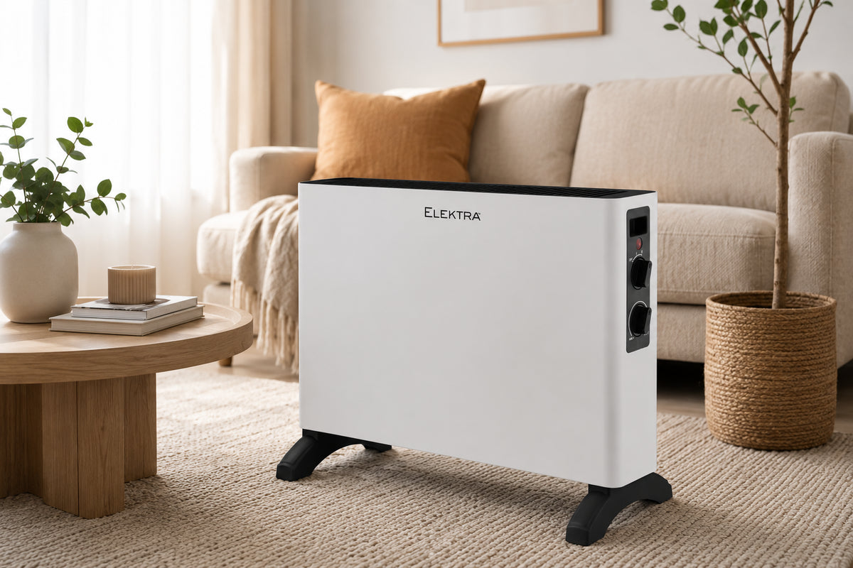 Elektra Portable Convection Heater Portable with Adjustable Thermostat