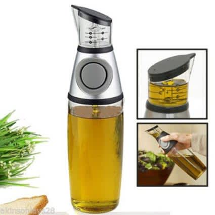 Press And Measure Oil Or Vinegar Dispenser Bottle_0