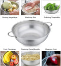 Stainless steel mesh strainer colander 3 set-silver_2