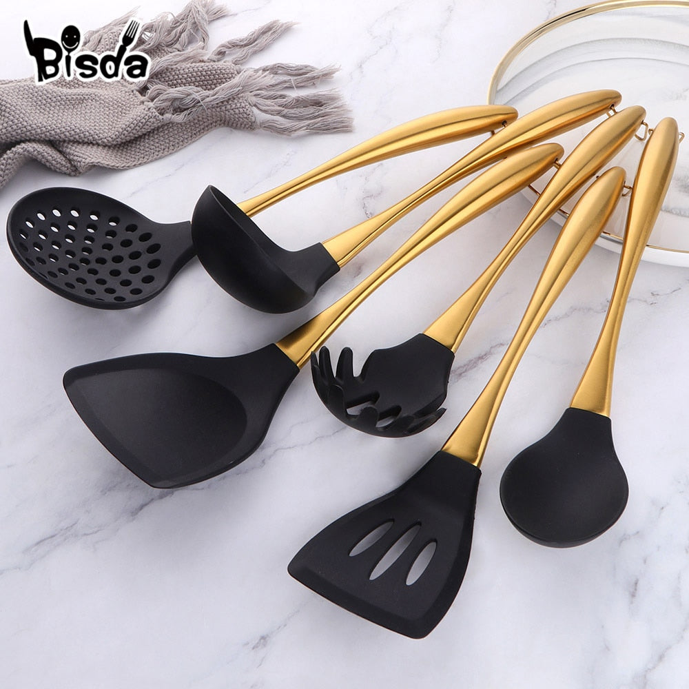 Golden Kitchen Utensil Set