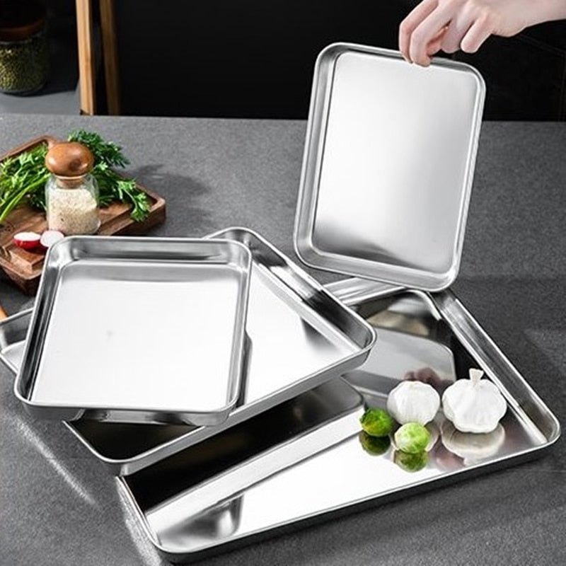 Rectangle Stainless Steel Storage Trays