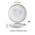Gold Marble Ceramic Dishes