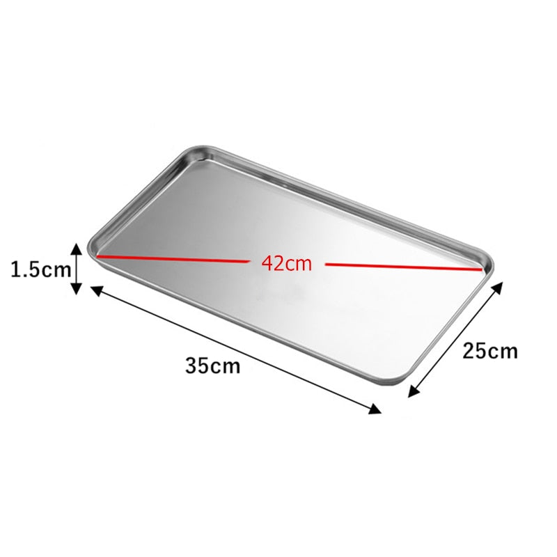 Rectangle Stainless Steel Storage Trays