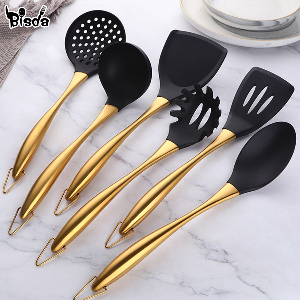 Golden Kitchen Utensil Set