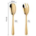 Big Stainless Steel Salad Spoon and Fork Set