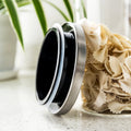 Glass Jar Container with Stainless Steel Cover for Cereals, Spices, Coffee etc