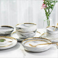 Gold Marble Ceramic Dishes