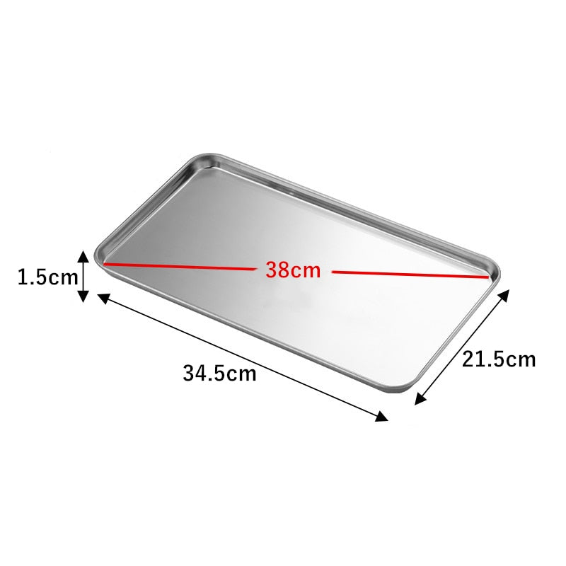 Rectangle Stainless Steel Storage Trays