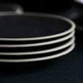 Black Ceramic Dinner Plate