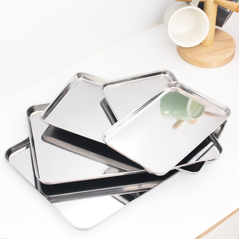 Rectangle Stainless Steel Storage Trays
