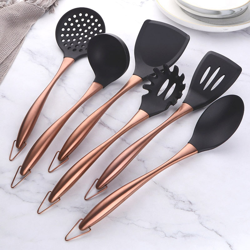 Golden Kitchen Utensil Set