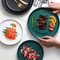 Round Matte Ceramic Tableware