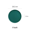 Round Matte Ceramic Tableware