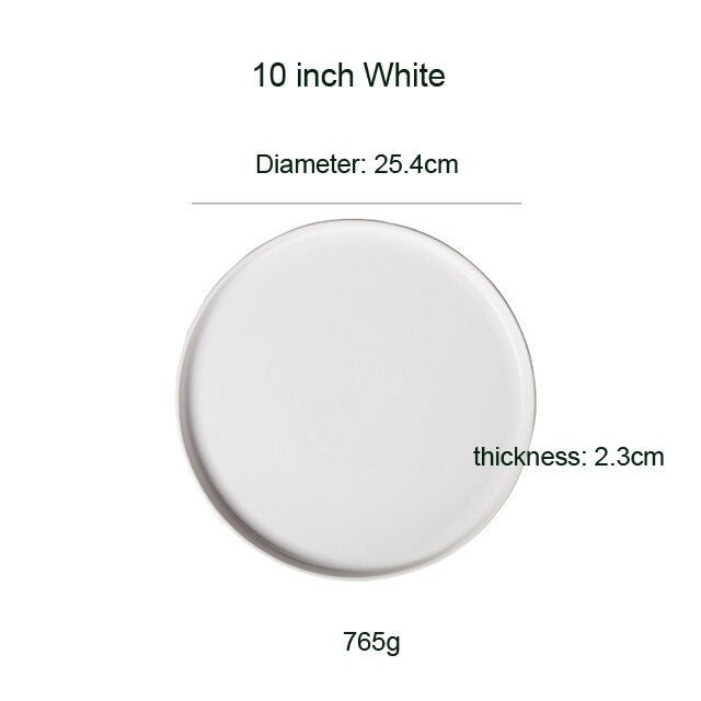 Round Matte Ceramic Tableware