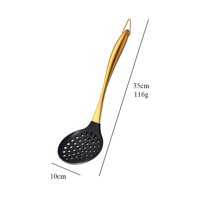 Golden Kitchen Utensil Set